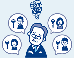 会社の鍵の悩み